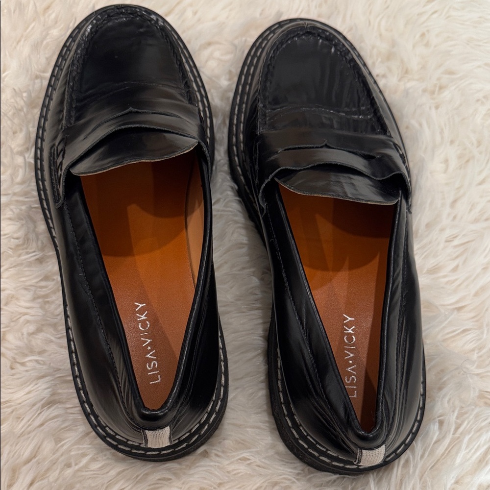 Classic Black Leather Loafers
